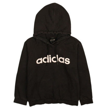 Womens UK Size 12-14 adidas Black Pullover Hoodie