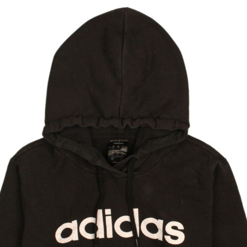 Womens UK Size 12-14 adidas Black Pullover Hoodie
