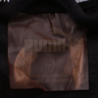 Womens UK Size XS PUMA Black Full Zip Hoodie