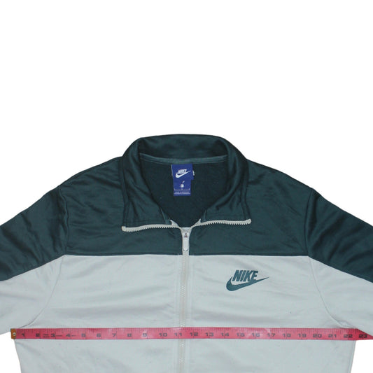 Nike Men's White Track Jacket L Full Zip Polyester Sportswear