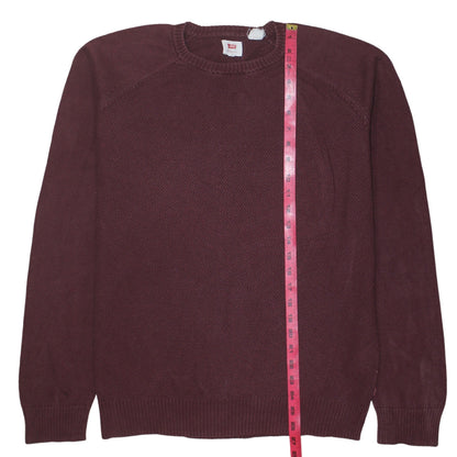 Mens UK Size M Levi's Red Pullover Jumper