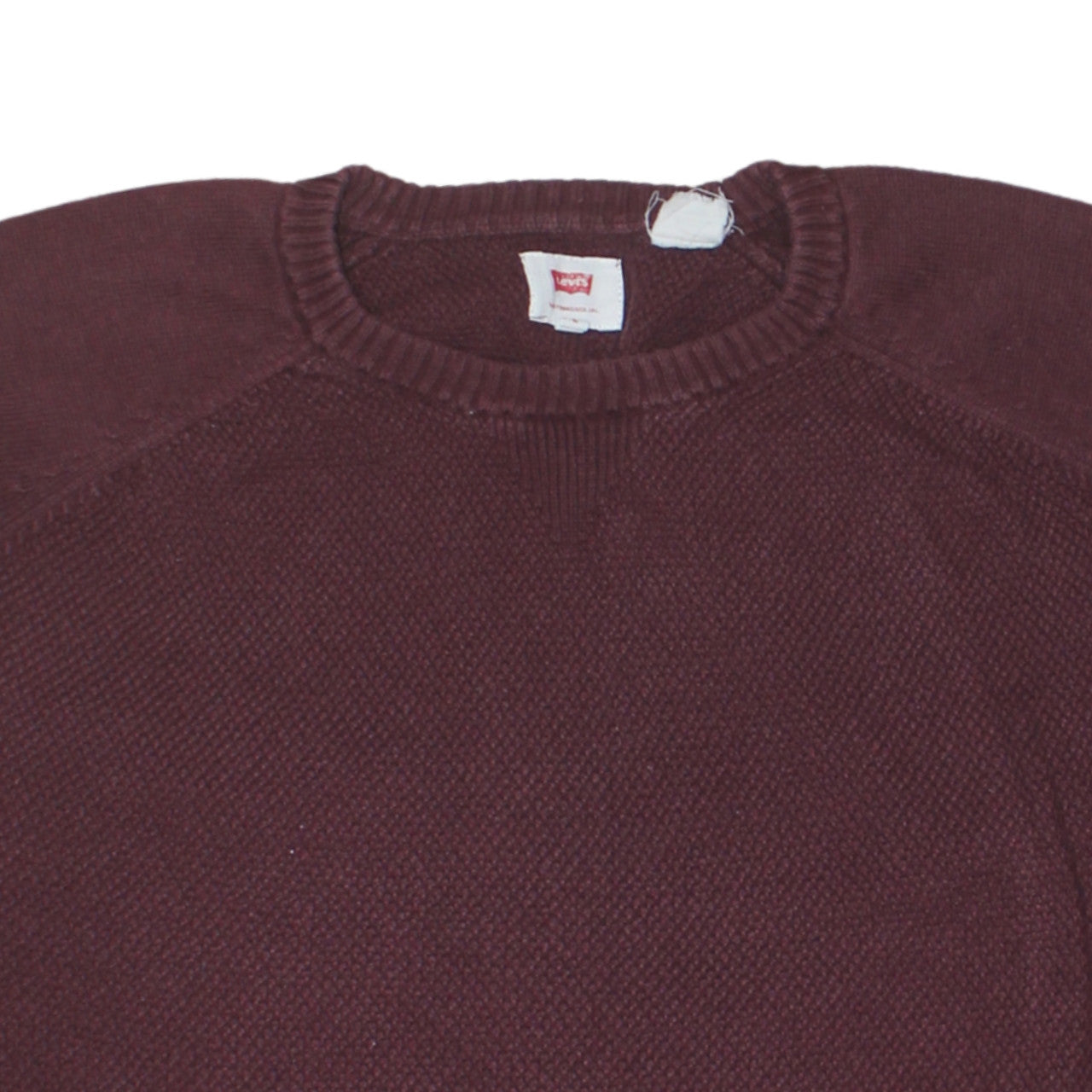 Mens UK Size M Levi's Red Pullover Jumper