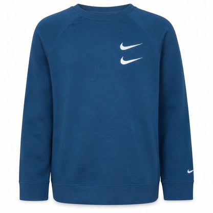 Nike Boys Blue XL Pullover Sweatshirt Crew Neck Graphic Print Logo Top
