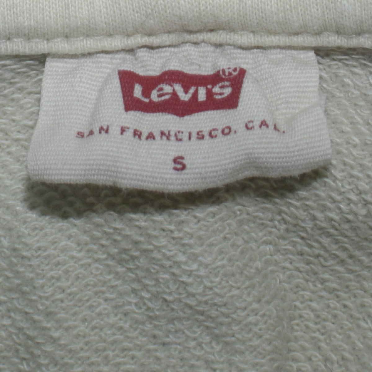 Womens UK Size S Levi's Beige Pullover Hoodie