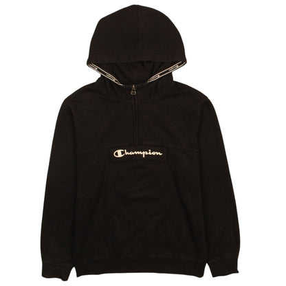 Champion Boys Black Pullover Hoodie 13-14 Years Logo Fleece Sweatshirt