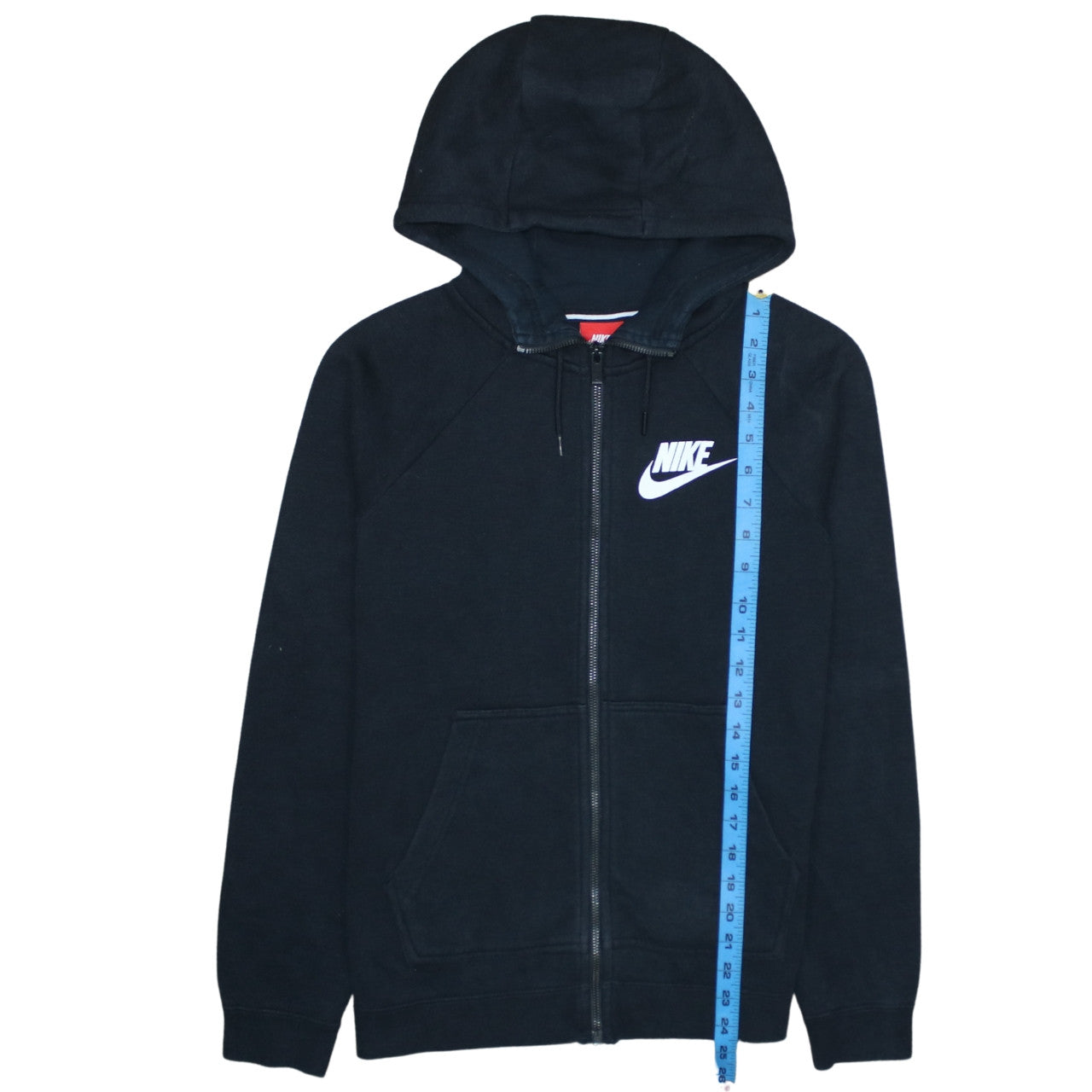 Womens UK Size S Nike Black Full Zip Hoodie