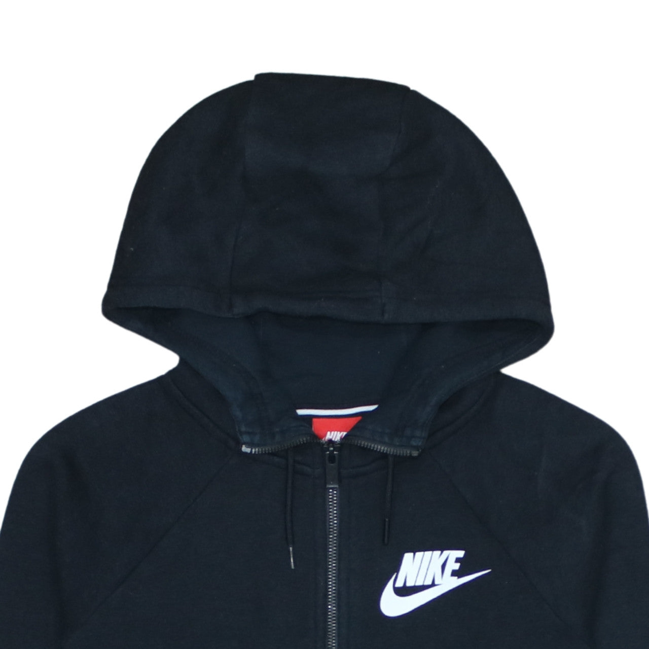 Womens UK Size S Nike Black Full Zip Hoodie