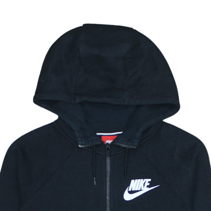 Womens UK Size S Nike Black Full Zip Hoodie