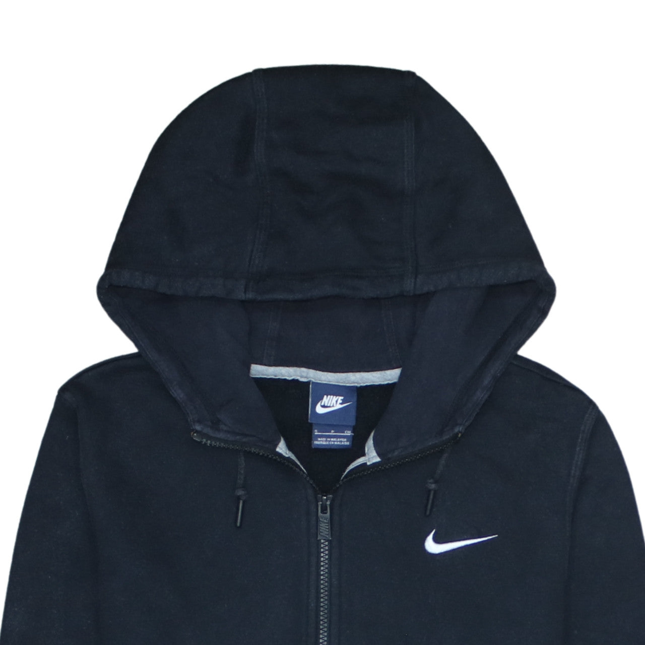 Mens UK Size S Nike Black Full Zip Hoodie