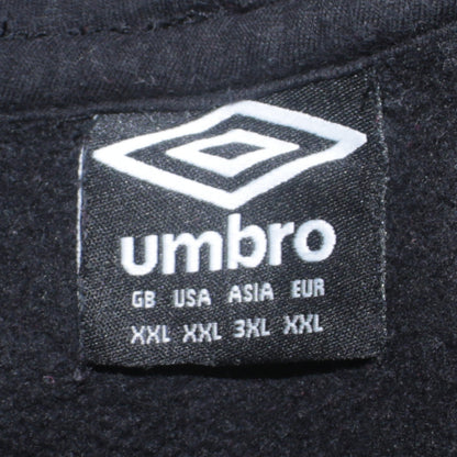 Mens UK Size 2XL Umbro Black Pullover Hoodie