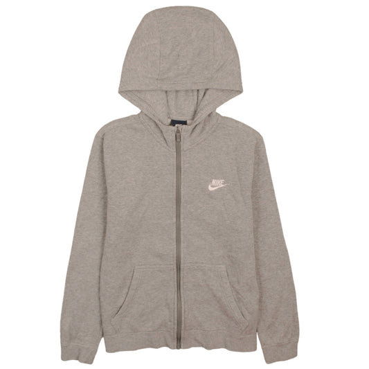 Boys UK Size 12-13 Years Nike Grey Full Zip Hoodie
