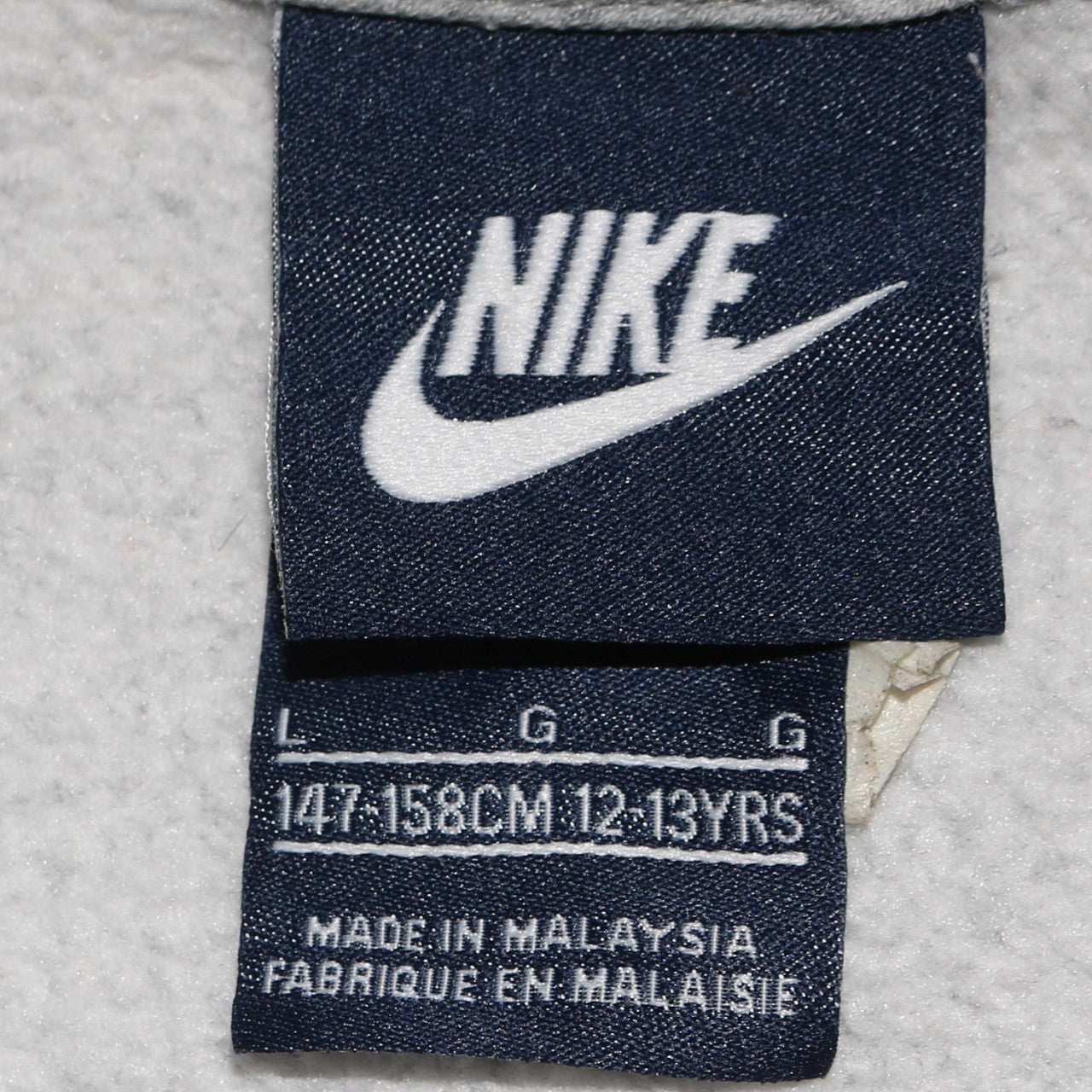 Boys UK Size 12-13 Years Nike Grey Full Zip Hoodie