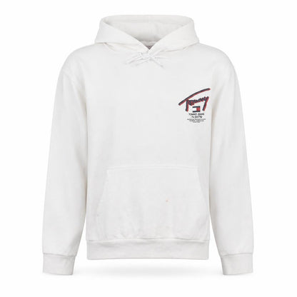 Mens UK Size L Tommy Jeans White Pullover Hoodie