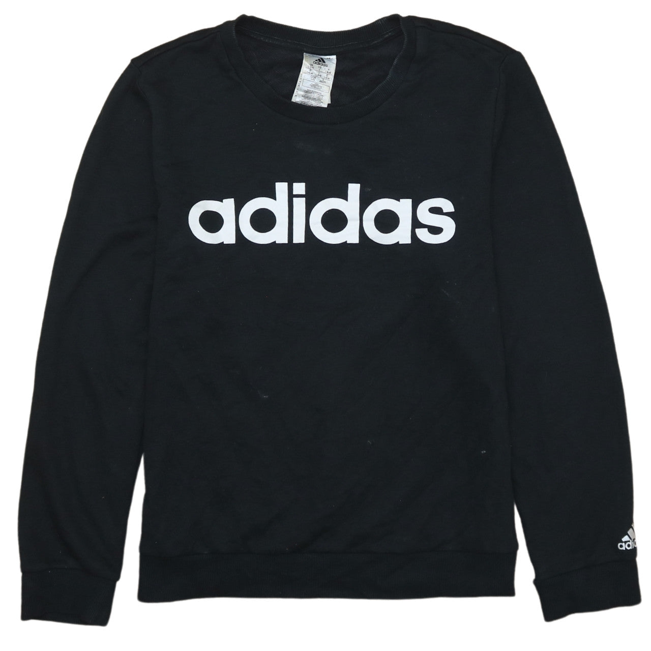Womens UK Size L adidas Black Pullover Sweatshirt