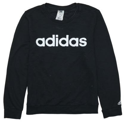 Womens UK Size L adidas Black Pullover Sweatshirt