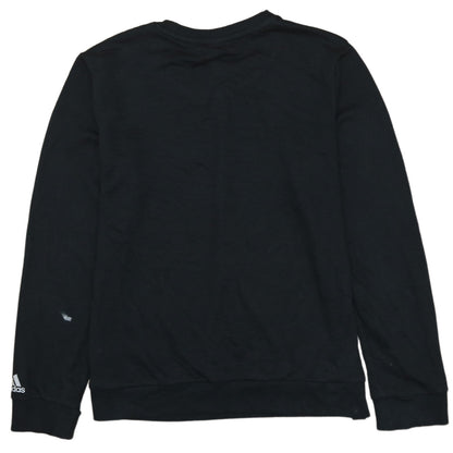 Womens UK Size L adidas Black Pullover Sweatshirt