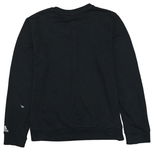 Womens UK Size L adidas Black Pullover Sweatshirt