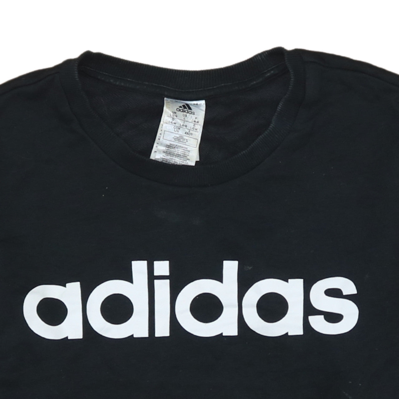 Womens UK Size L adidas Black Pullover Sweatshirt