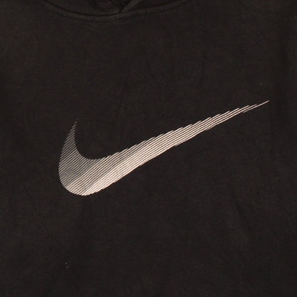 Nike Boys Black Pullover Hoodie 13-15 Years Graphic Logo Fleece Sweatshirt