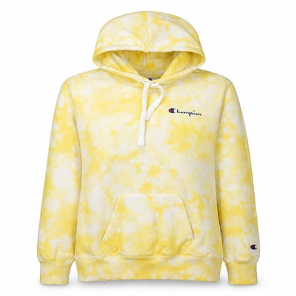 Womens UK Size S Champion Yellow Pullover Hoodie