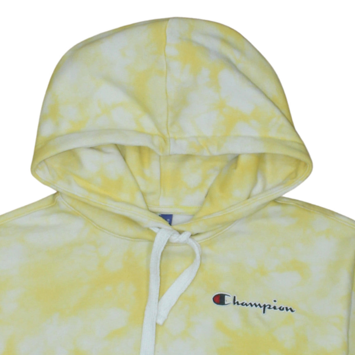 Womens UK Size S Champion Yellow Pullover Hoodie