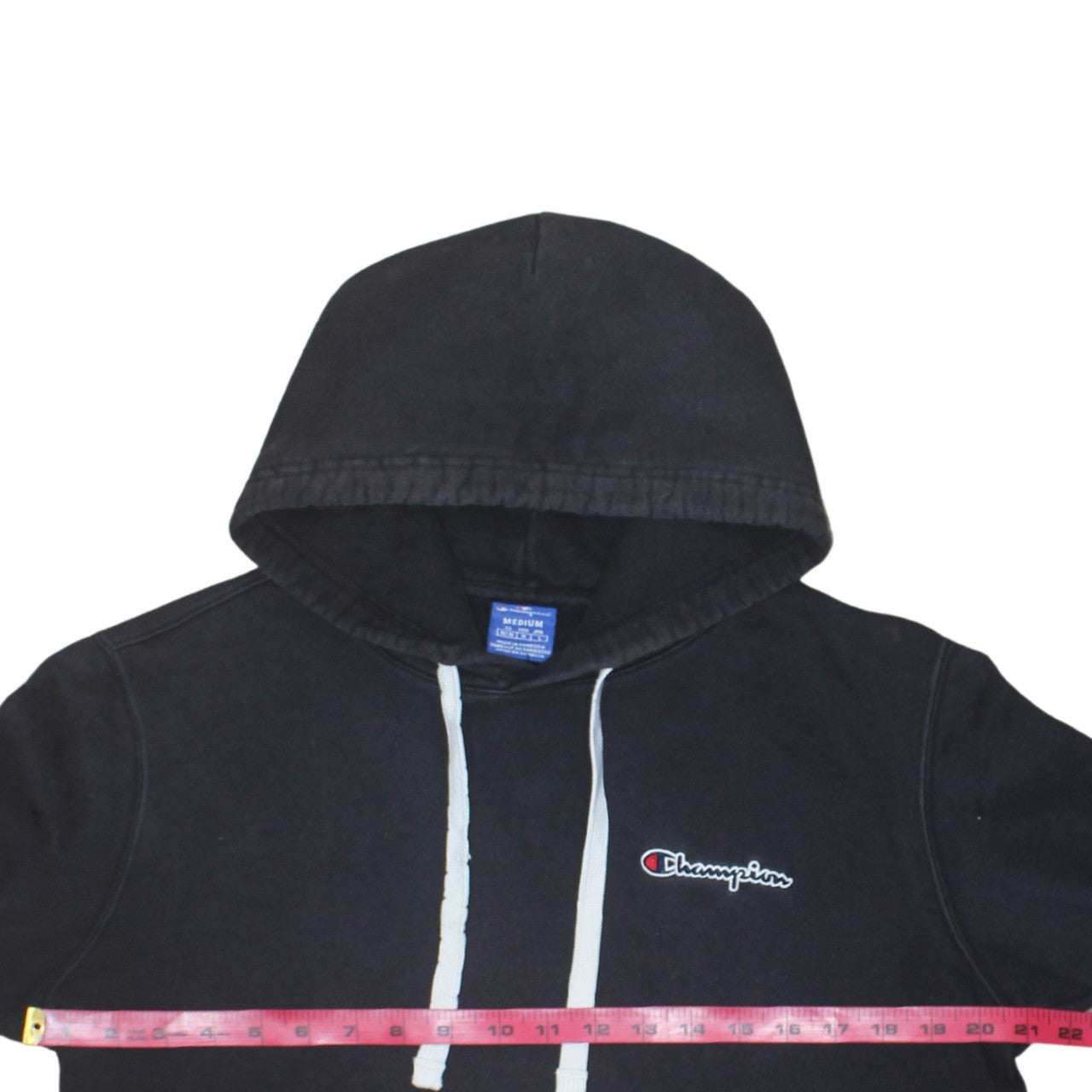 Mens UK Size M Champion Black Pullover Hoodie