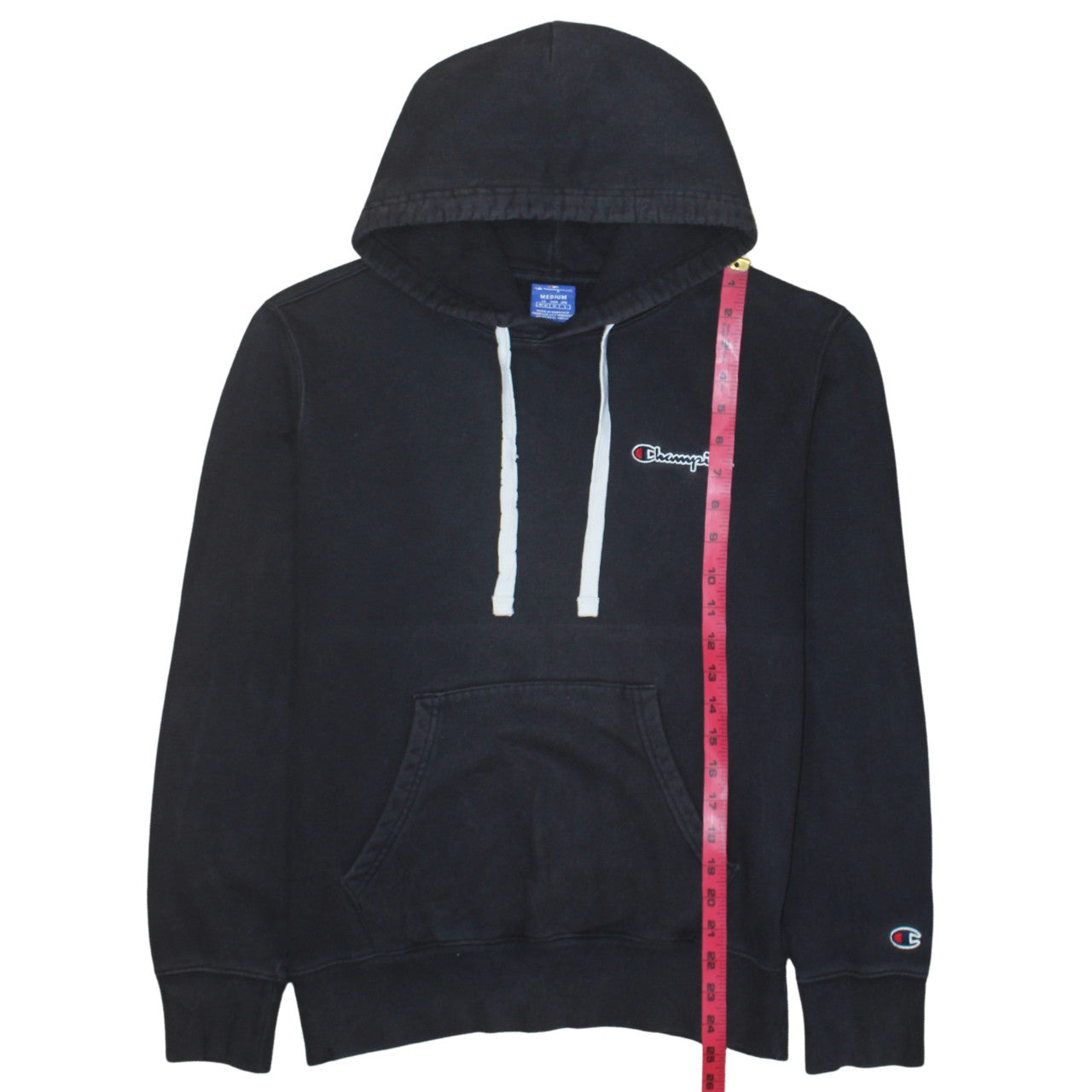 Mens UK Size M Champion Black Pullover Hoodie