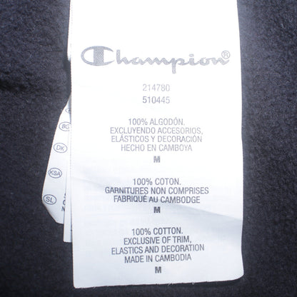 Mens UK Size M Champion Black Pullover Hoodie