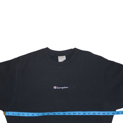 Mens UK Size S Champion Black Pullover Sweatshirt