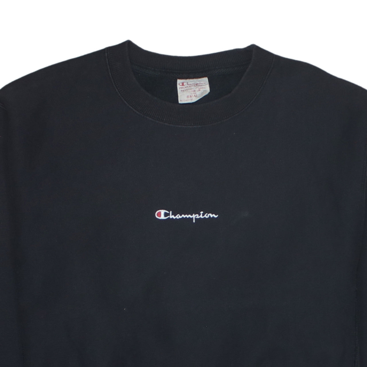 Mens UK Size S Champion Black Pullover Sweatshirt