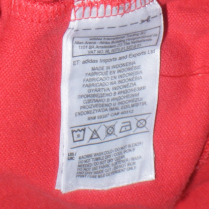 Mens UK Size L adidas Red Pullover Sweatshirt