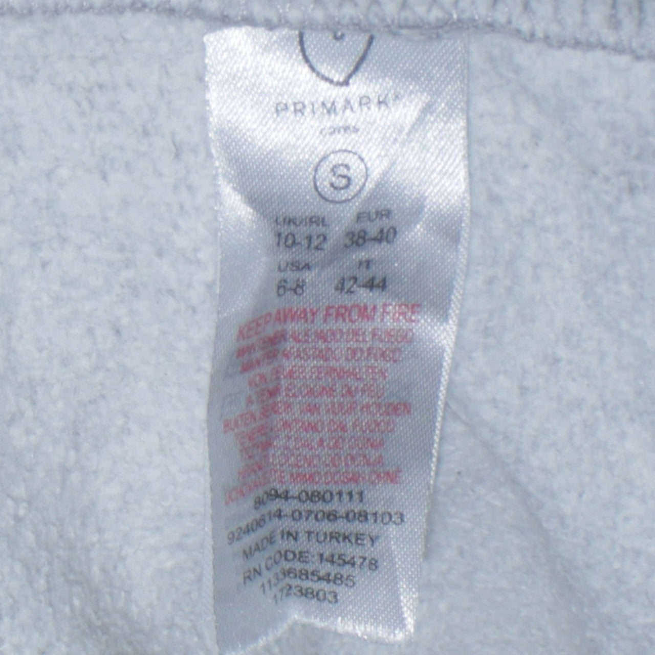 Womens UK Size S Primark Grey Pullover Sweatshirt