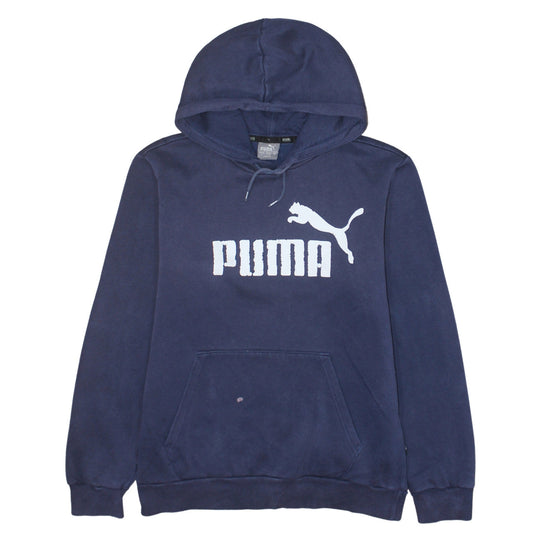 Womens UK Size S PUMA Blue Pullover Hoodie