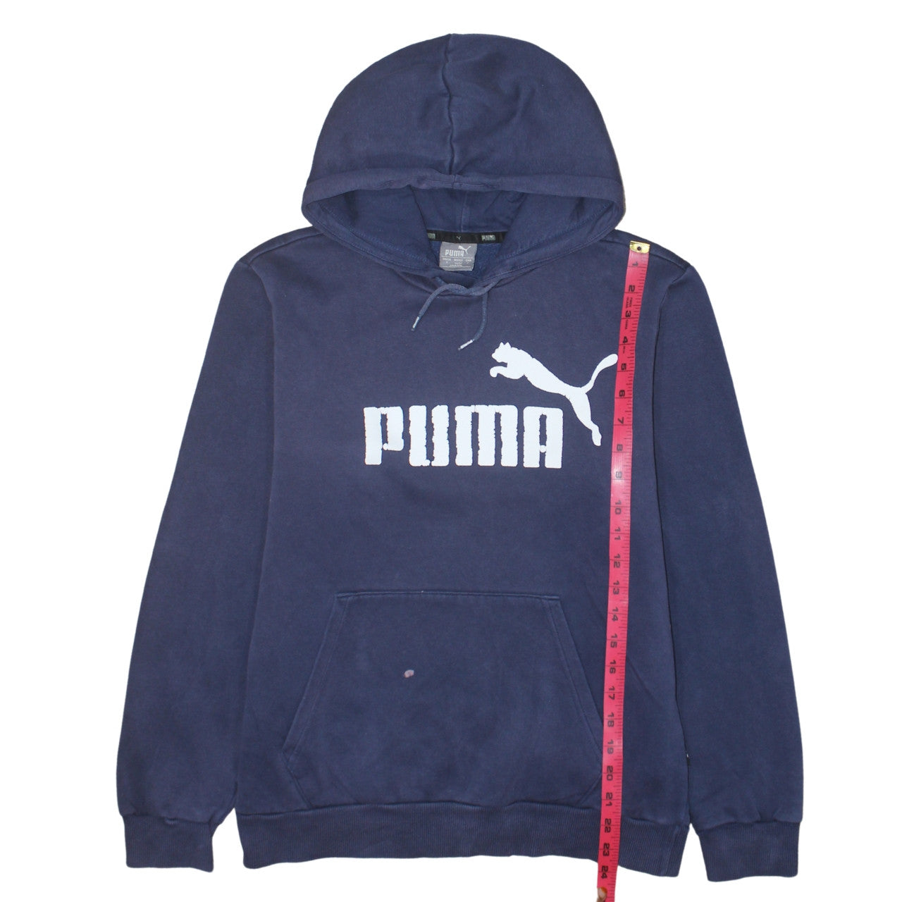 Womens UK Size S PUMA Blue Pullover Hoodie