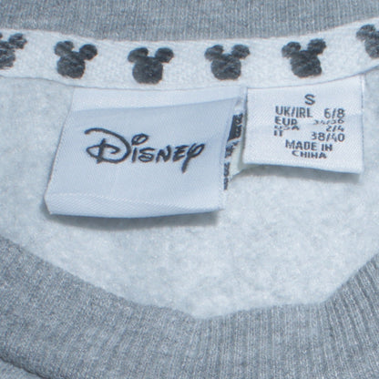 Womens UK Size S Disney Grey Pullover Sweatshirt