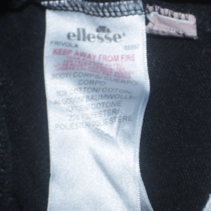 Womens UK Size 10 ellesse Regular Fit Jogger Black Trousers