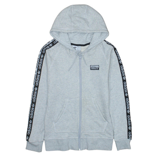 Womens UK Size 8 adidas Grey Full Zip Hoodie