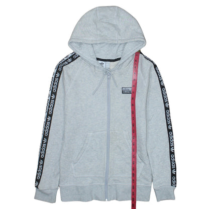 Womens UK Size 8 adidas Grey Full Zip Hoodie