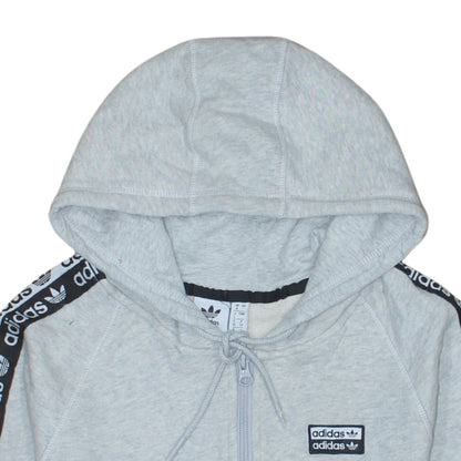 Womens UK Size 8 adidas Grey Full Zip Hoodie