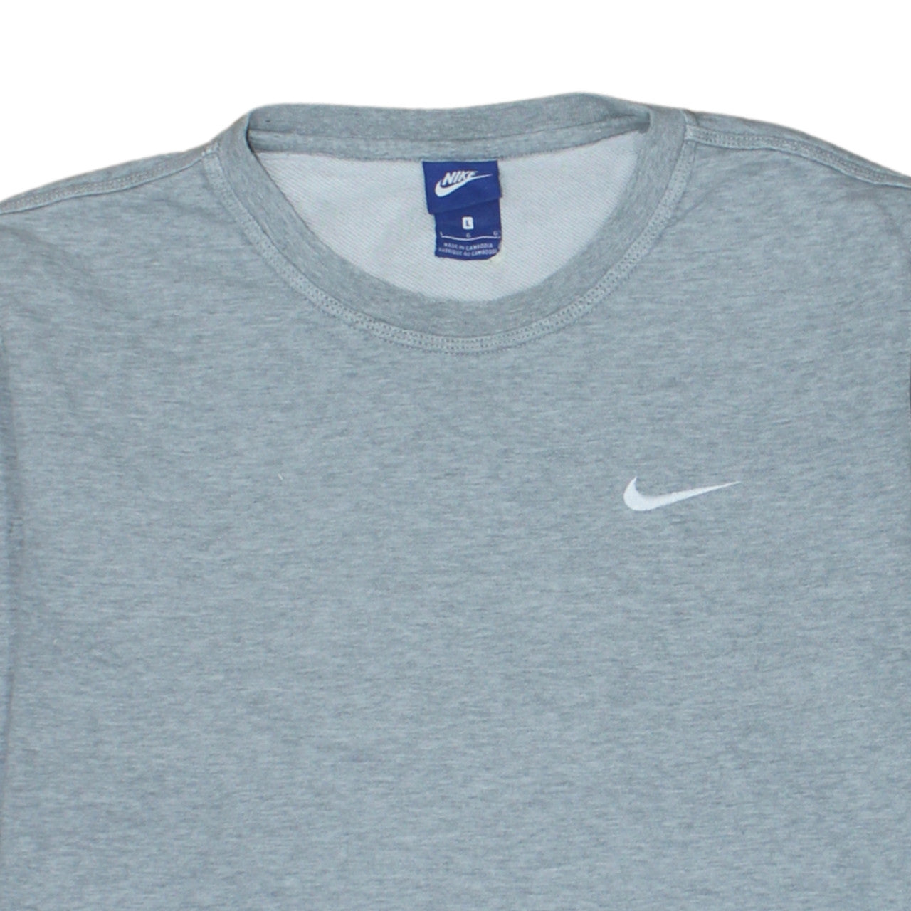 Mens UK Size L Nike Grey Pullover Sweatshirt