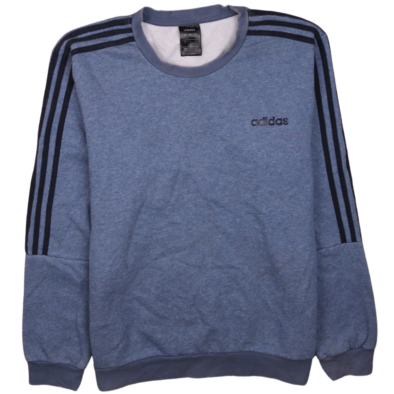 adidas Men's Blue Long Sleeve Crew Neck Sweatshirt Size L
