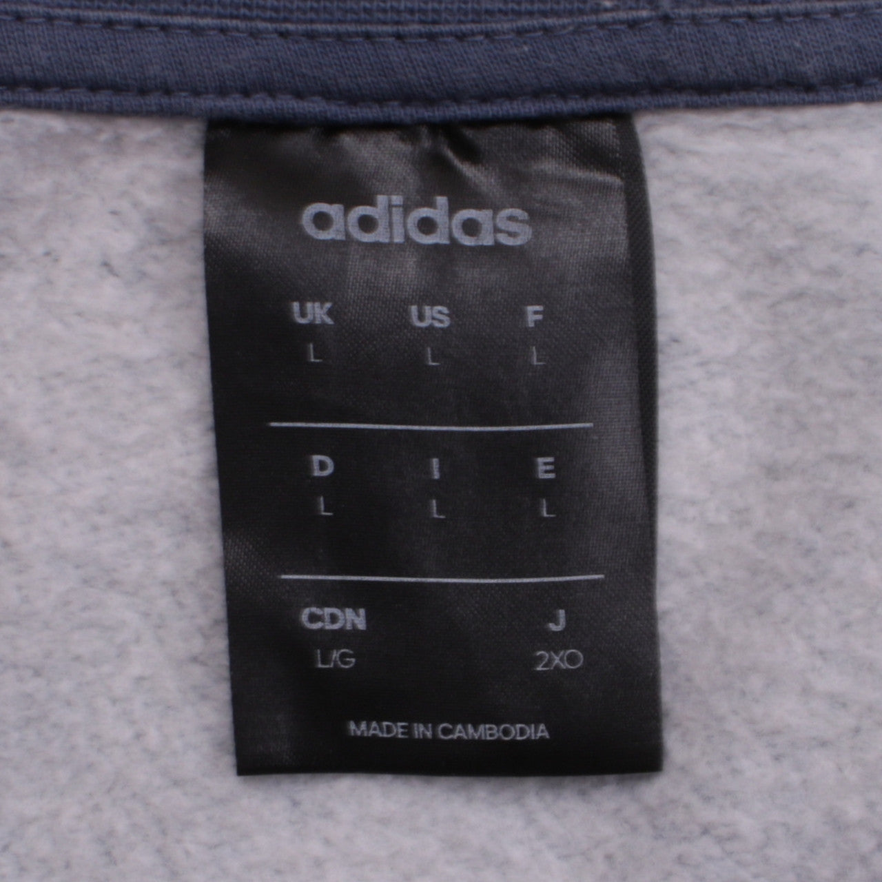 adidas Men's Blue Long Sleeve Crew Neck Sweatshirt Size L