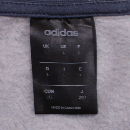 adidas Men's Blue Long Sleeve Crew Neck Sweatshirt Size L