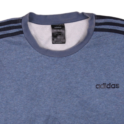 adidas Men's Blue Long Sleeve Crew Neck Sweatshirt Size L