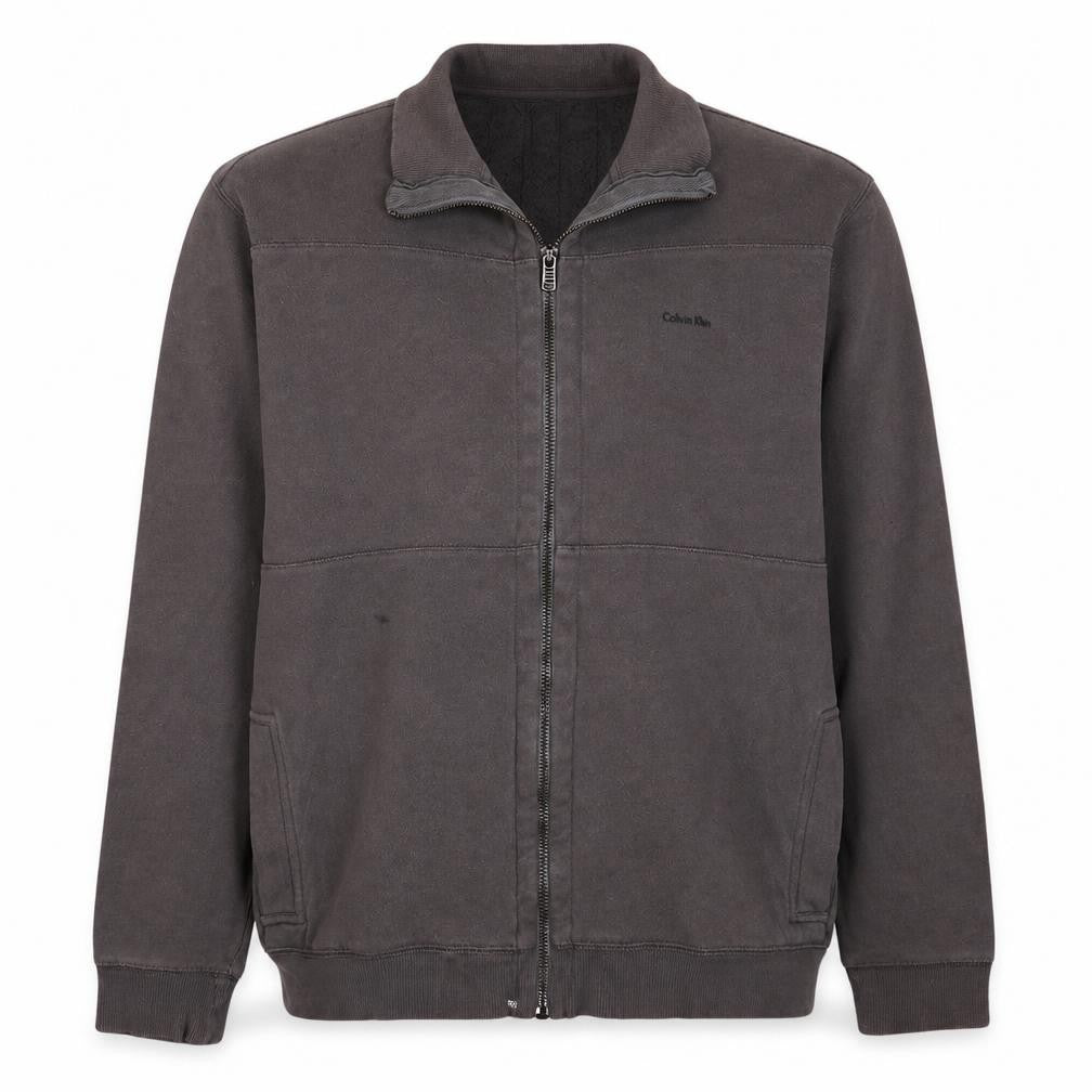 Mens UK Size L Calvin Klein Grey Casual Walking Gym & Training Jacket