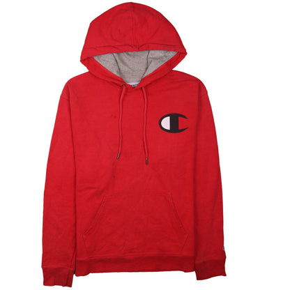 Mens UK Size M Champion Red Pullover Hoodie