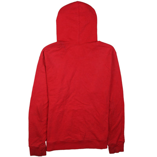 Mens UK Size M Champion Red Pullover Hoodie
