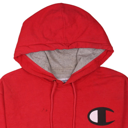 Mens UK Size M Champion Red Pullover Hoodie