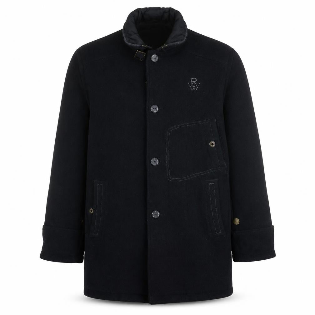 Mens UK Size L G-Star RAW Black Overcoat