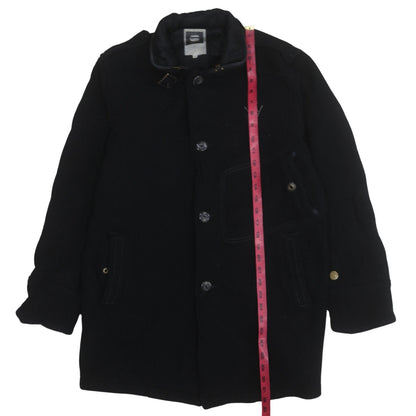 Mens UK Size L G-Star RAW Black Overcoat